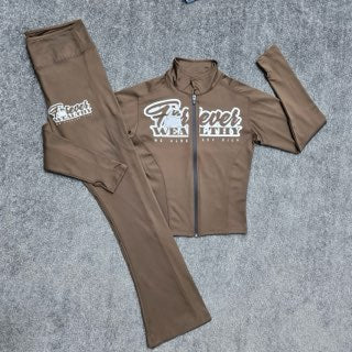 Women High-Rise Flared Pants & Define Jackets